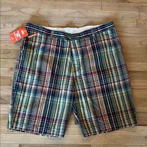 Dockers Men's Plaid Shorts - Green, Blue, Tan
